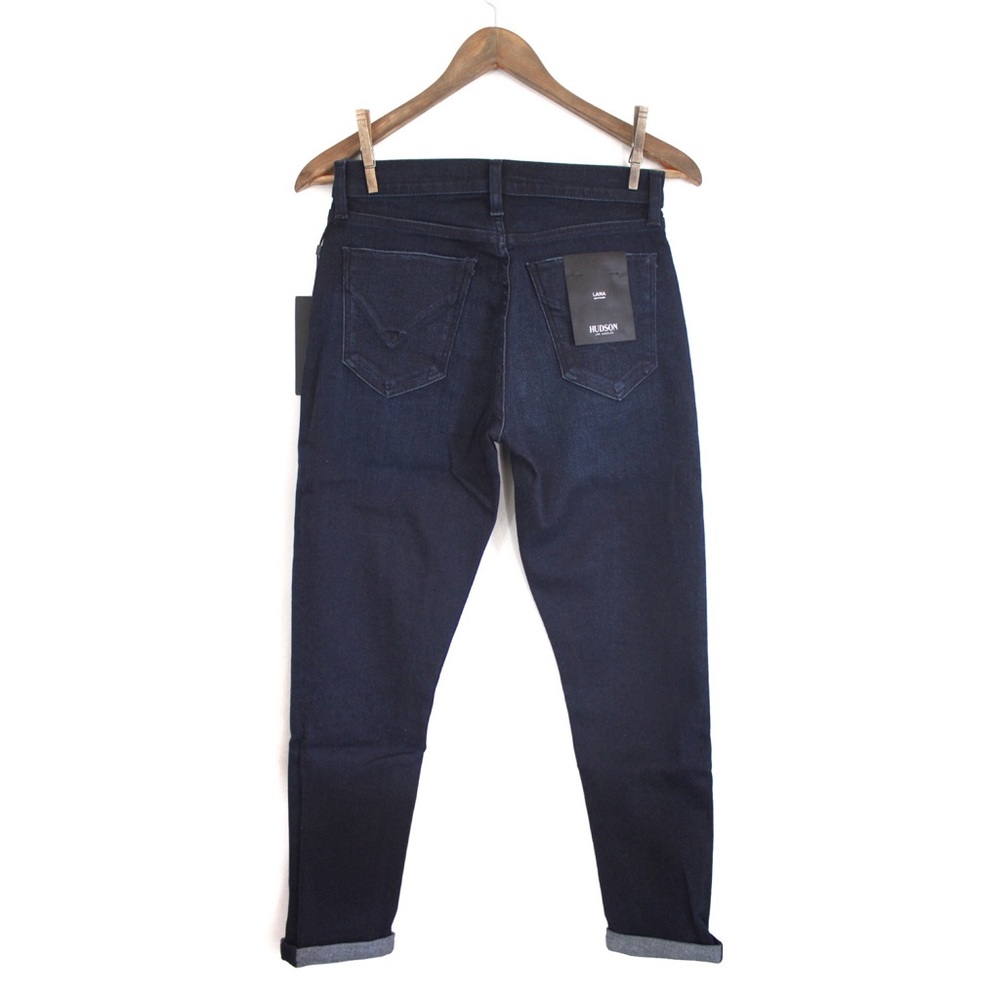 Hudson NWT Dark Lana Boyfriend Ankle Jeans 24 00 - Picture 9 of 11